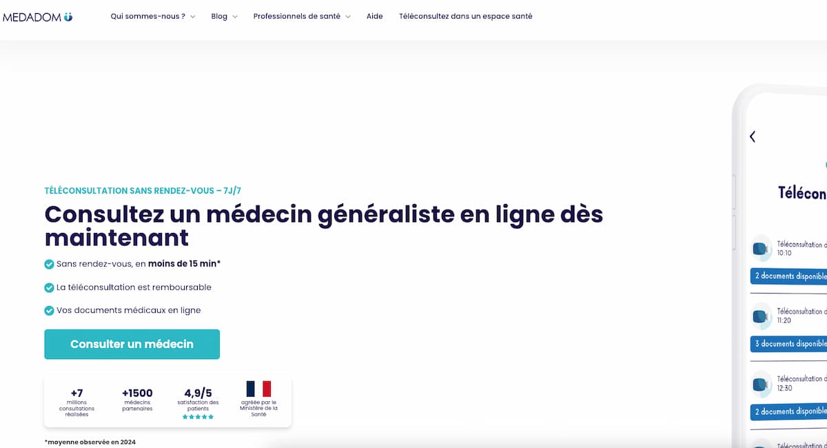 Médecin généraliste medadom, que vaut ce service de téléconsultation ?