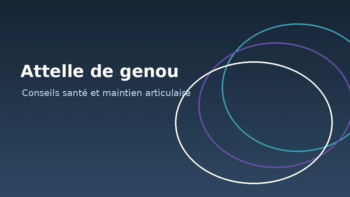 Comment choisir une attelle de genou ?